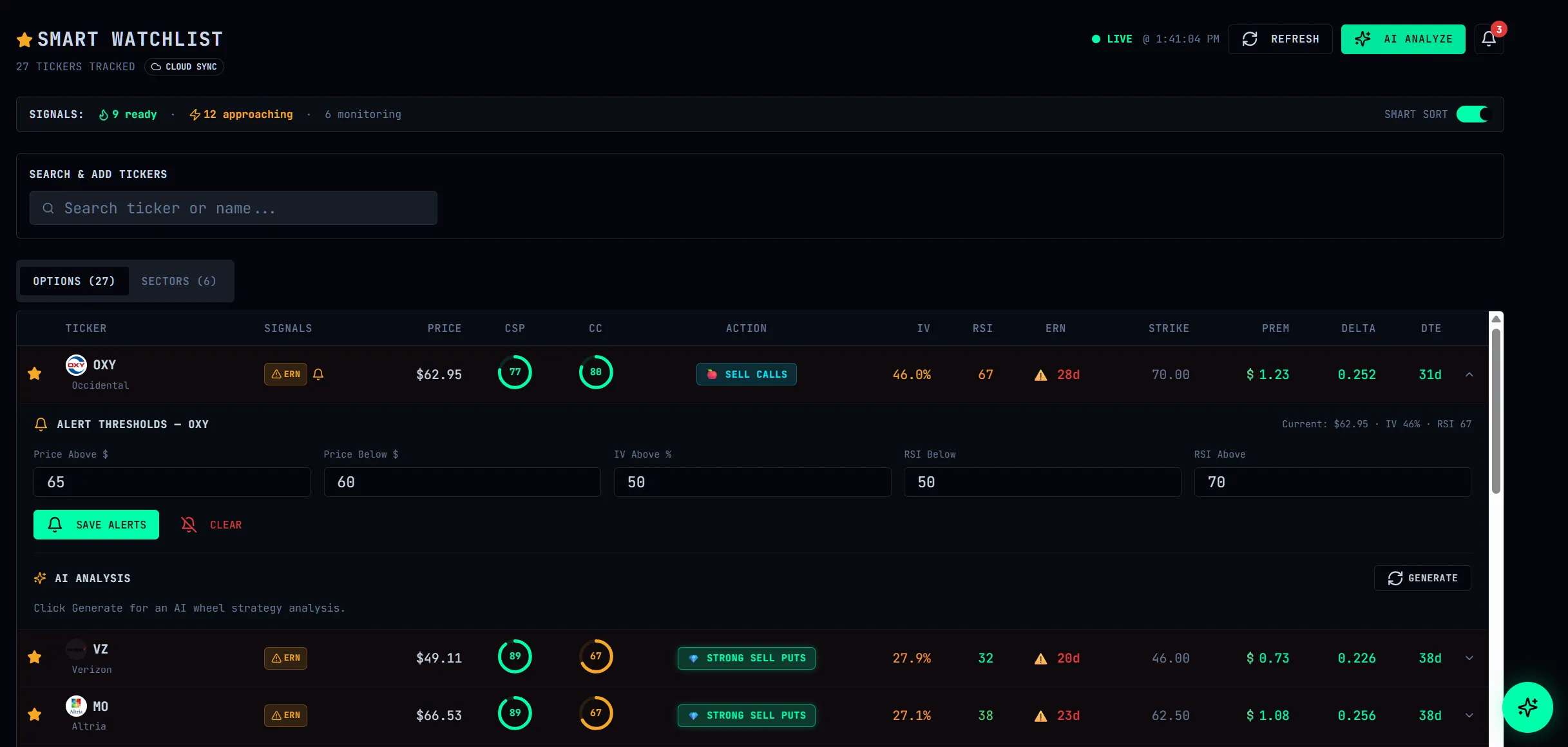 Smart Watchlist Overview